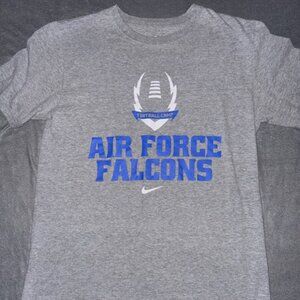 Nike Air Force Falcons Football T‑Shirt Men’s M Gray Regular Fit 2012 Just Do It